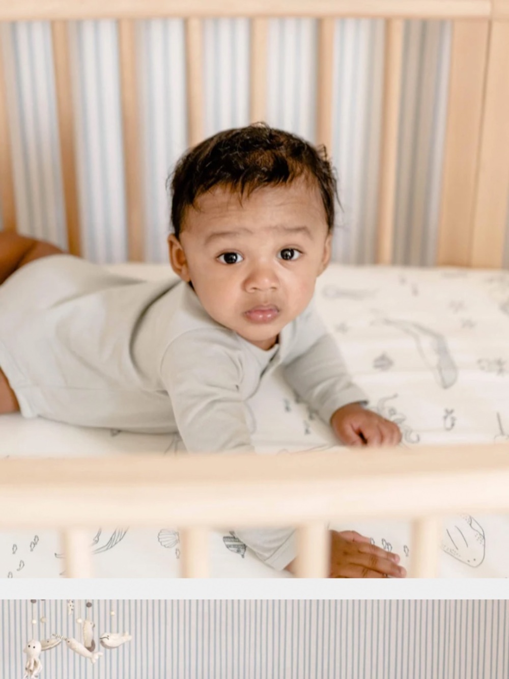 Stokke V2 Sleepi Fitted Sheet in Aquatic EUC $59R
